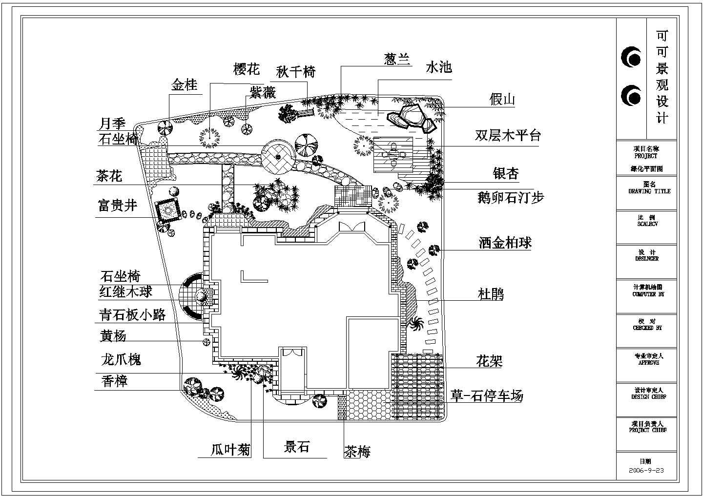 园林布局图图片