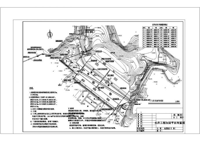 某小型水库除险加固工程设计cad施工图_图1