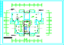 某点式小高层户型CAD设计平面施工图纸-图二