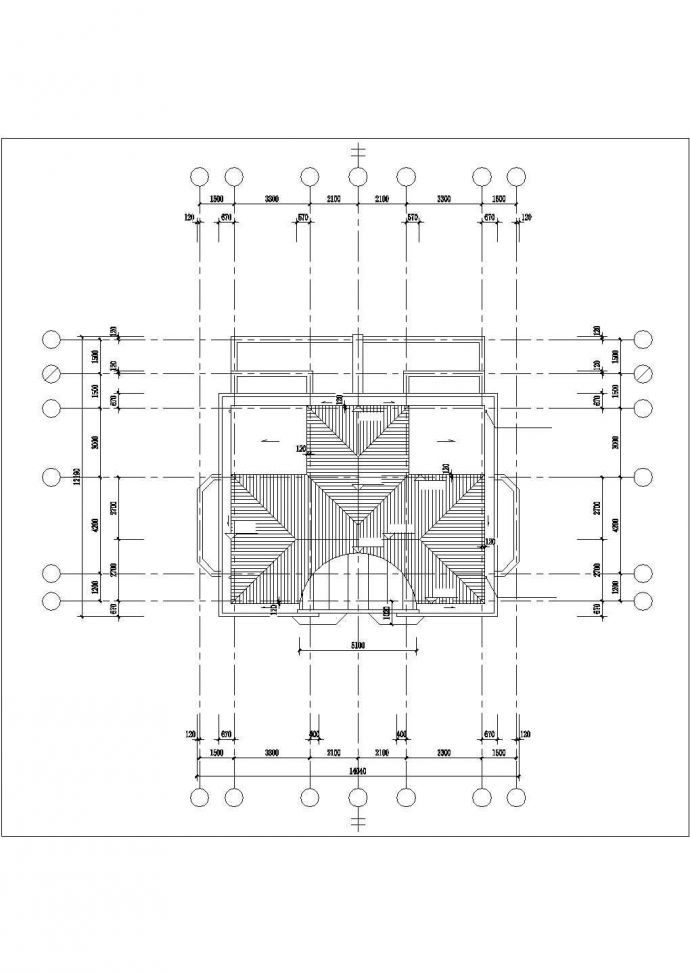 漳州市城禾新村某3层框架结构别墅建筑设计CAD图纸（含半地下室）_图1