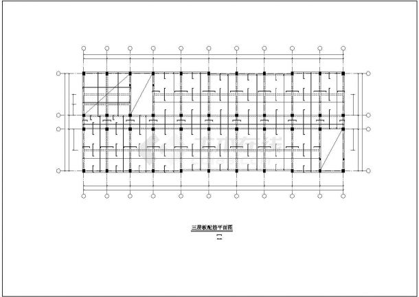 某五层框架结构教学楼建筑结构毕业设计cad图纸-图一
