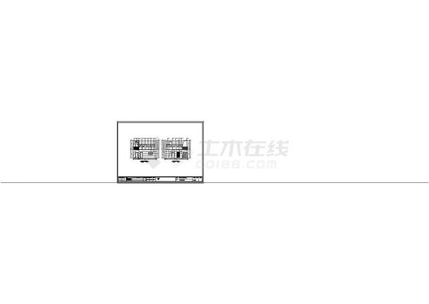 榆林区工商局办公装修cad施工图-图一