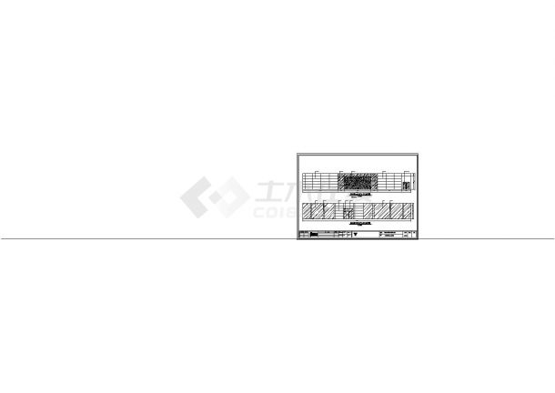 榆林区工商局办公装修cad施工图-图二