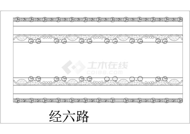 经六路 纬六路绿化设计CAD+JPG-图二