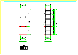 某人行天桥详细结构设计cad施工图纸-图二
