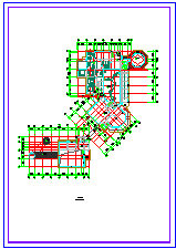 某三层疗养院建筑设计方案cad图纸-图二