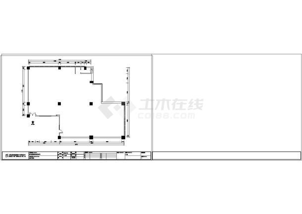 成都金穗投资公司装修设计cad施工图-图一