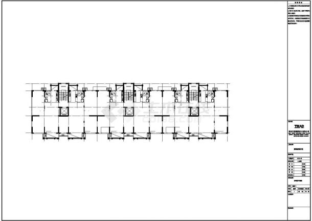 济南市某小区7900平米11层公寓住宅楼建筑设计CAD图纸-图二