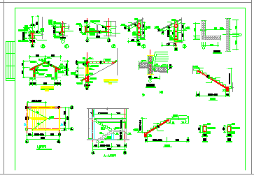某三层私宅别墅建筑结构详细设计cad施工图纸-图二