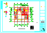 某三层坡地小别墅建筑结构cad设计施工图(有内庭)-图二
