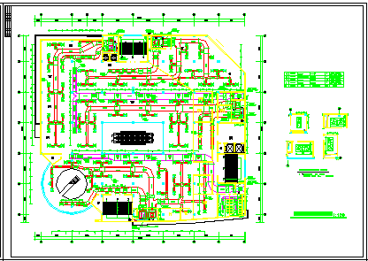 某商场全套空调设计平面cad施工图纸