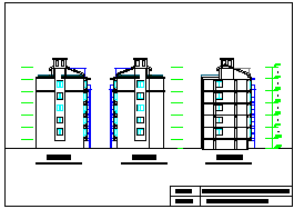 某生态型居住区五层住宅楼建筑cad设计方案图纸-图一