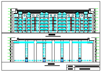 某生态型居住区五层住宅楼建筑cad设计方案图纸-图二