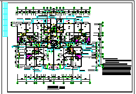某社区高层住宅一梯四户CAD建筑施工设计图纸-图二