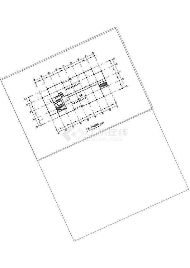 某地高级写字楼建筑cad设计施工图-图一