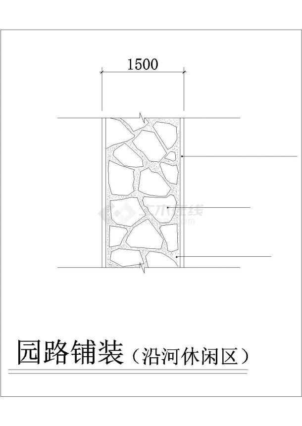 某園路設計cad鋪裝施工圖紙