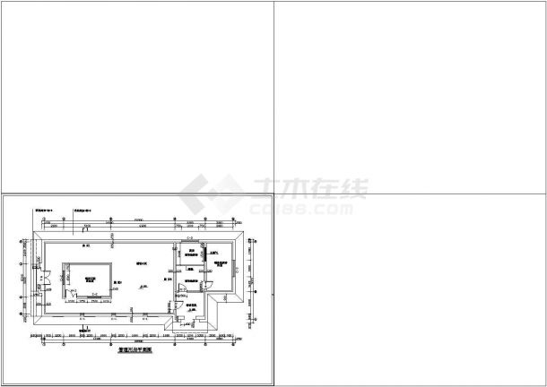 康家石门子旅游景点管理用房建筑全套设计cad施工图纸-图二