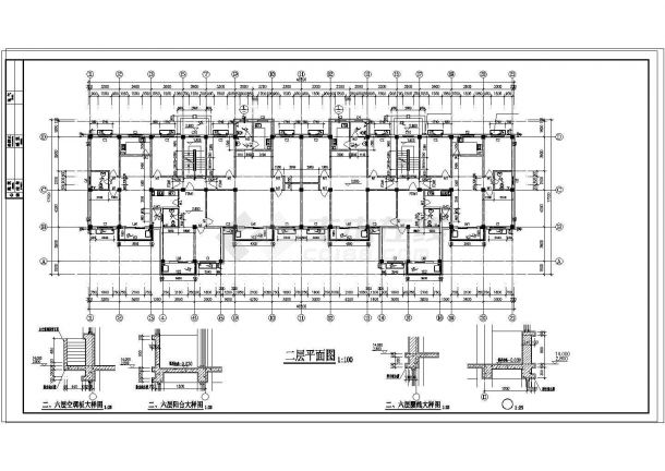 国贸中心一期14号楼建筑cad设计施工图-图二