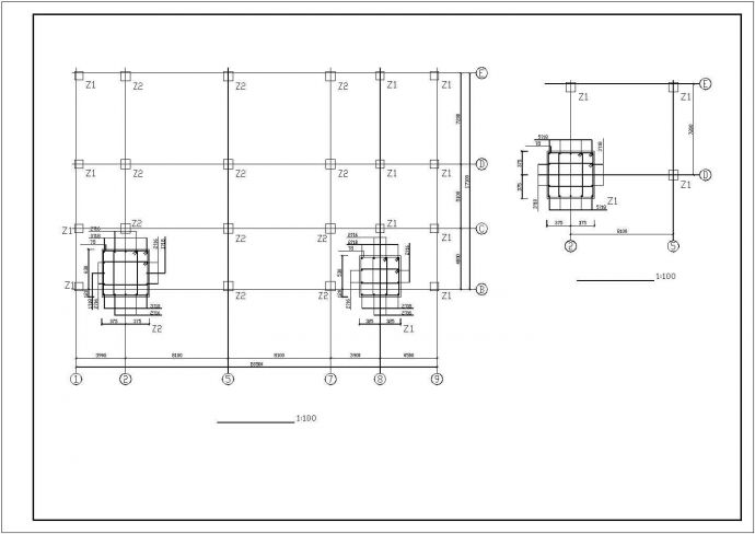 多层宾馆CAD结构设计施工图_图1