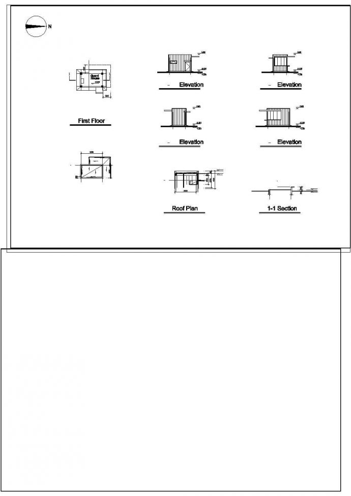 厂房设计_某地区公司厂房建筑CAD设计施工图纸_图1