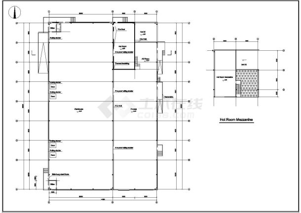 厂房设计_某地区公司厂房建筑CAD设计施工图纸-图二