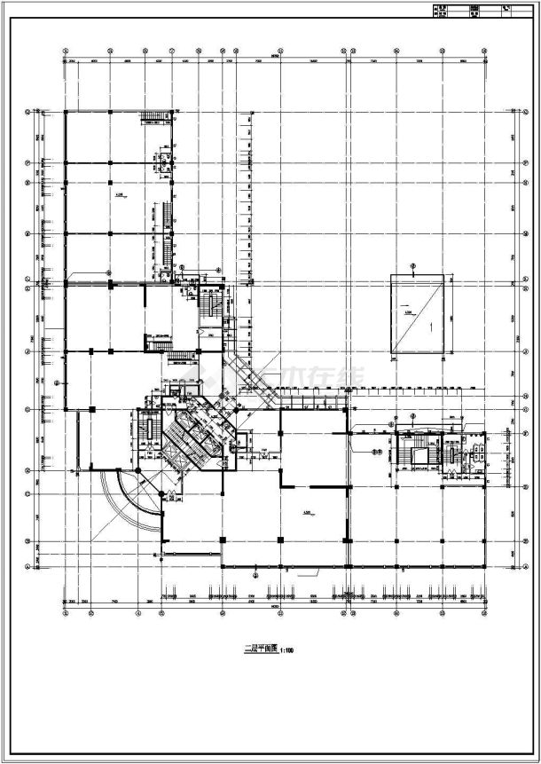 某地区国际大厦建筑设计CAD方案图-图一
