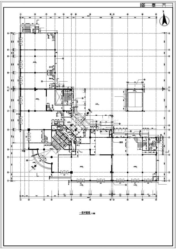 某地区国际大厦建筑设计CAD方案图-图二
