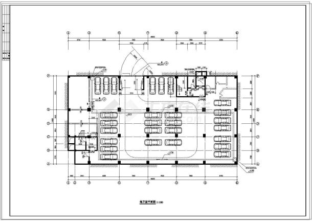 某地区多层综合楼建筑cad设计施工图-图一