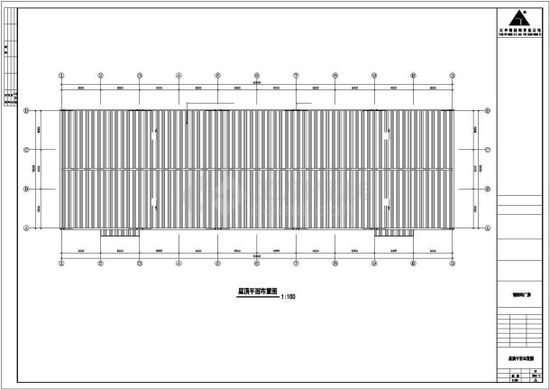 河南某地钢结构工程设计CAD图-图二