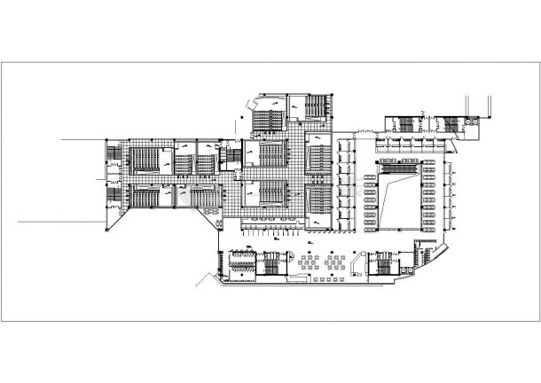 某购物中心五层电影院CAD图纸设计-图一