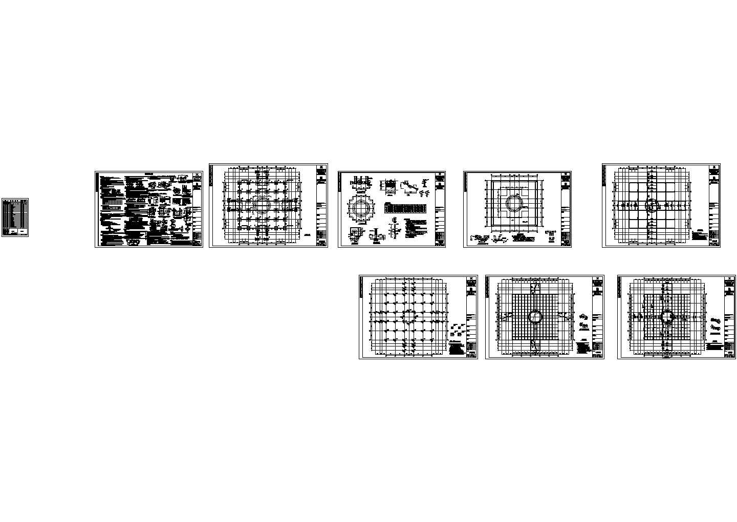 北京观音像结构建筑混凝土结构CAD施工图