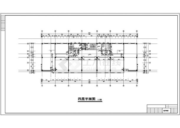 办公楼设计_综合多层办公楼建筑设计CAD施工图-图一