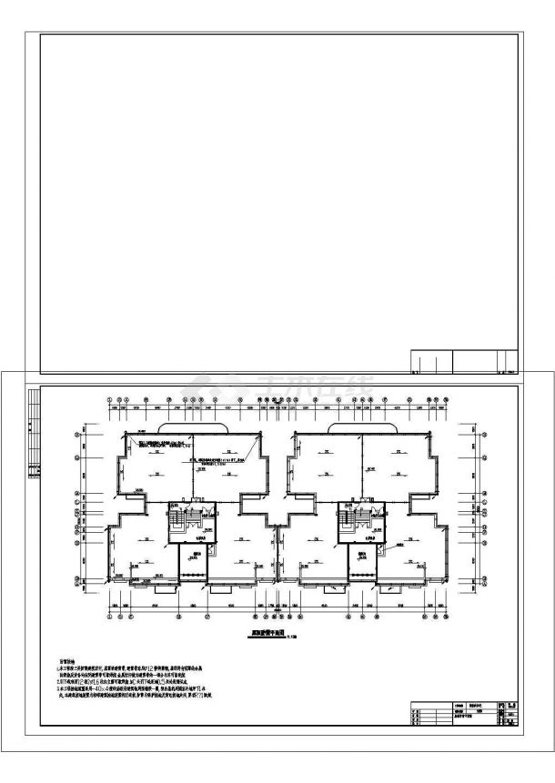 小高层住宅电气施工图CAD-图二
