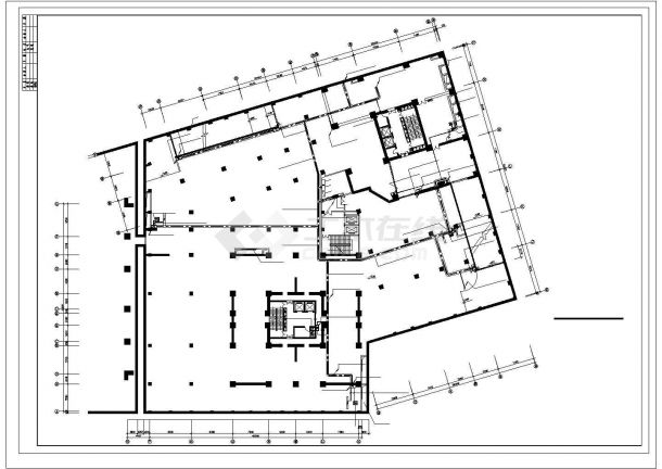 大厦三层地下室电气施工图设计-图一