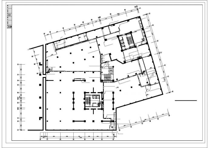 大厦三层地下室电气施工图设计_图1