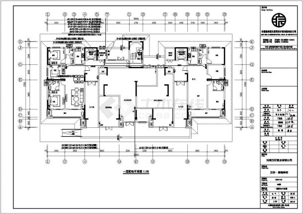春晓学府8#楼电气CAD图纸-图一