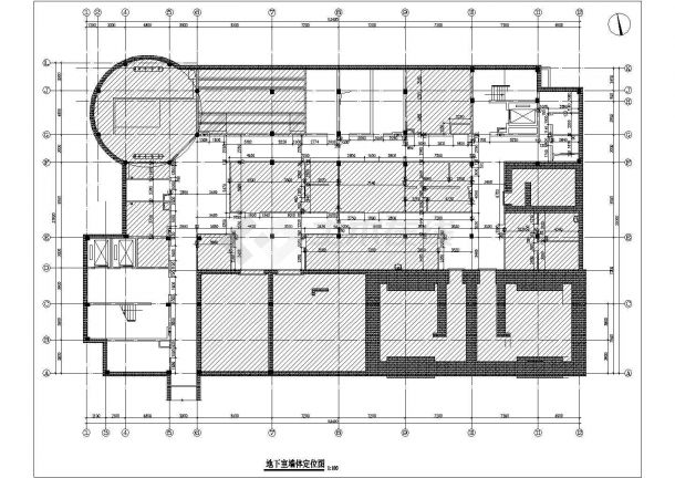 广州某医院装修全套设计CAD施工图纸-图二