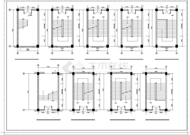 某25986平方米五层框架结构教学楼建筑结构毕业设计CAD图纸-图二