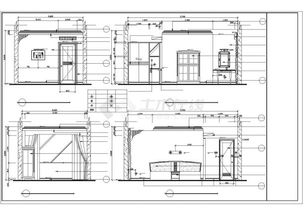 Decoration design drawing of common hotel suites in a certain place - Figure 2