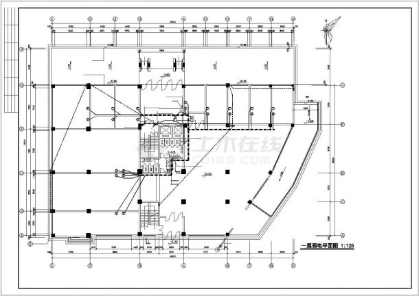 某6层7800平方米综合楼电气施工图设计-图二