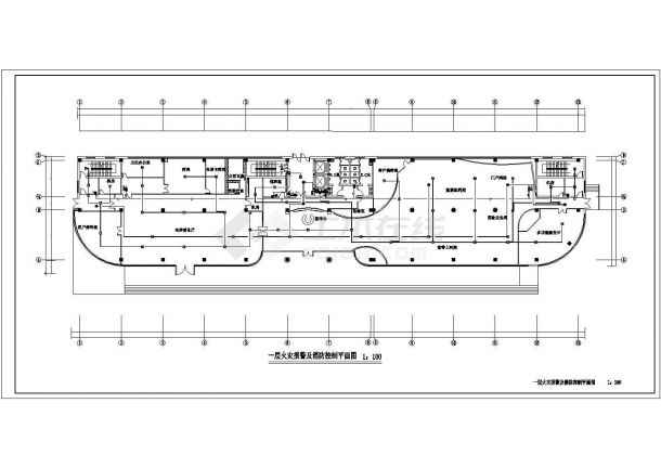 某改造工程消防报警CAD详细电气设计施工图纸-图二