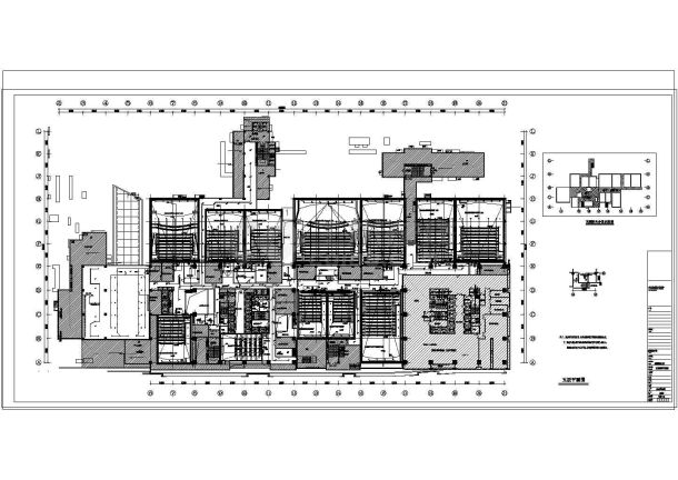 [湖南]大型电影院全套强电装饰图纸（甲级院设计，含设计说明）-图二