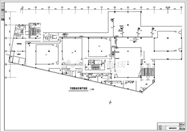 某城市电影院空调配电全套设计CAD参详图-图二