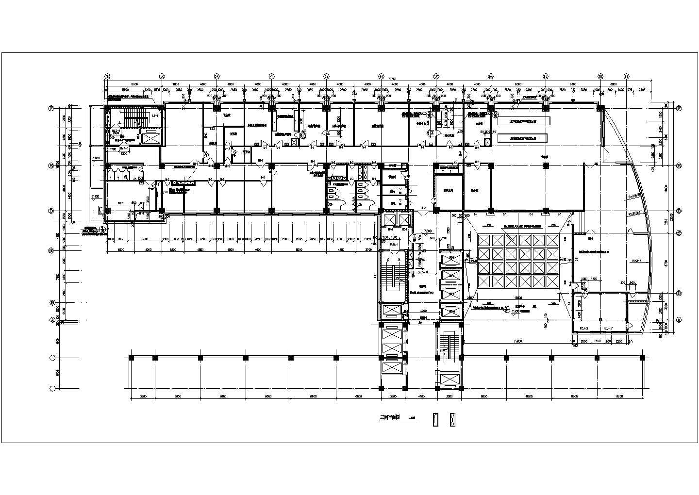 高层医院住院部建筑设计施工图