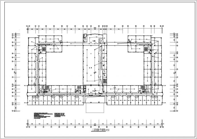 某市办公大楼火灾自动报警CAD电气设计构造平面图_图1