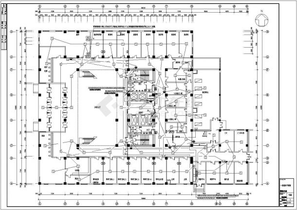 长59.6米宽43.9米-1+12层大医院综合楼电气施工图-图二