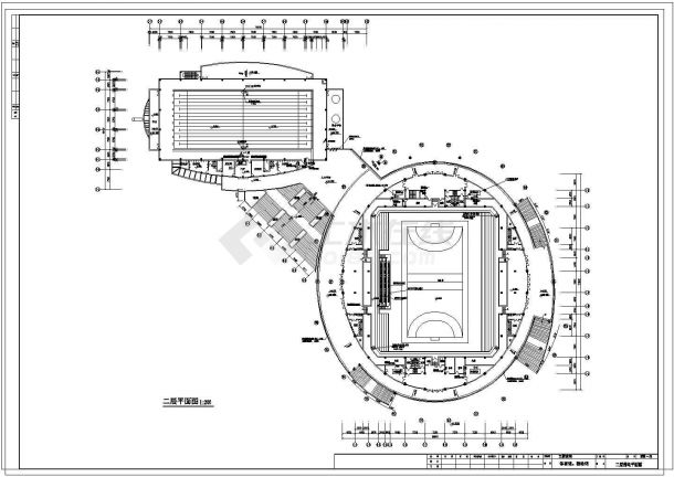 成都某体育馆电气设计CAD全套详细大样图-图二