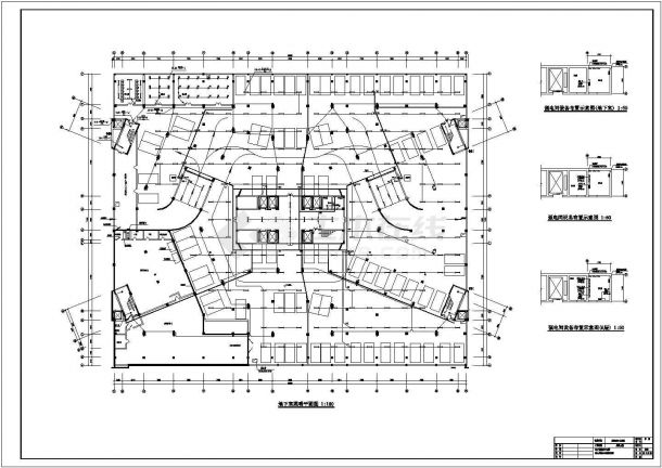 长91米宽77.4米-1+5层市中心医院外科大楼电气施工图-图一