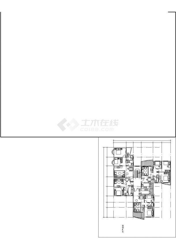 【苏州】怡馨花园小区住宅cad平面设计方案图纸-图一