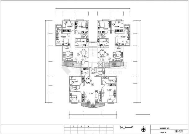 【苏州】怡馨花园小区住宅cad平面设计方案图纸-图二